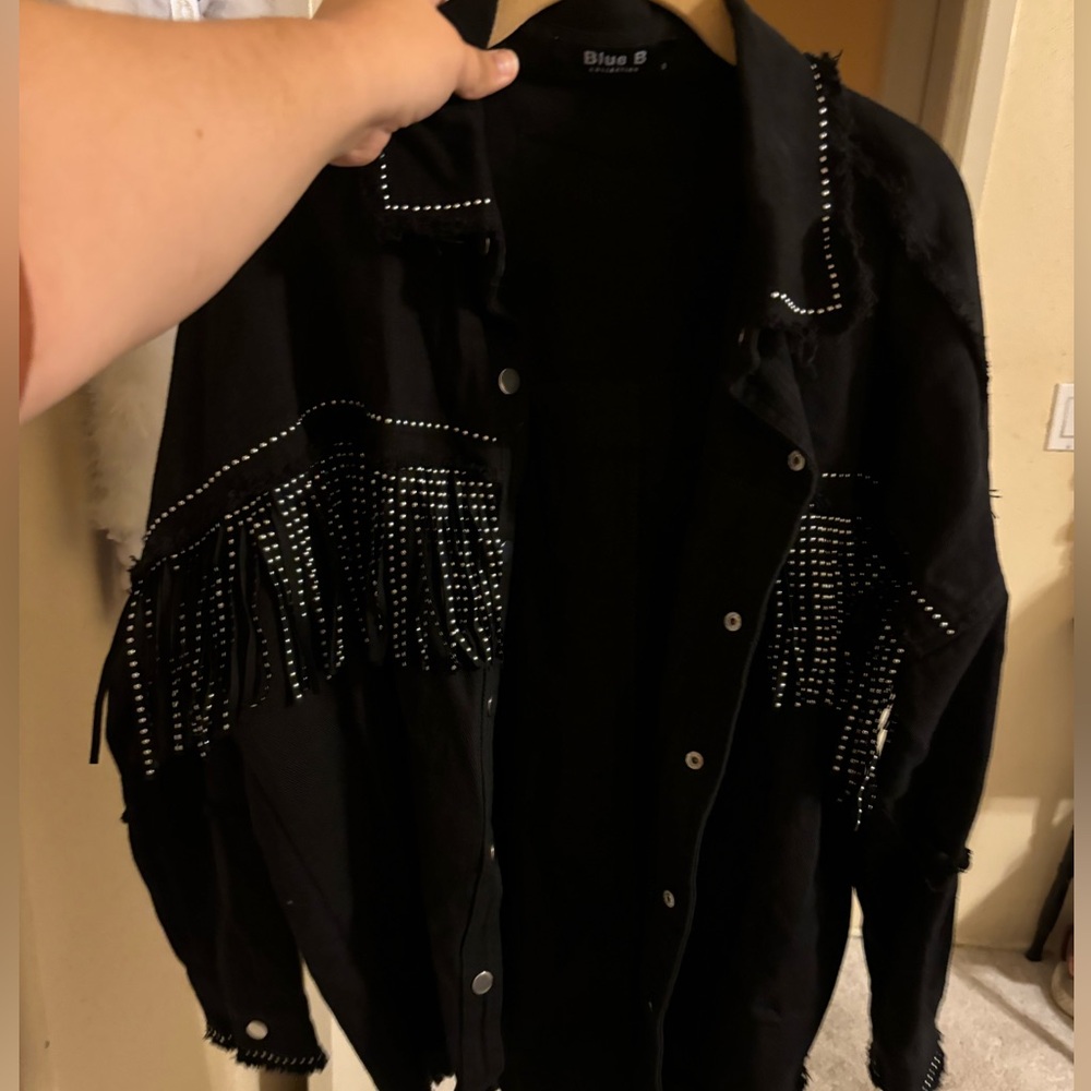 Western fringe jacket